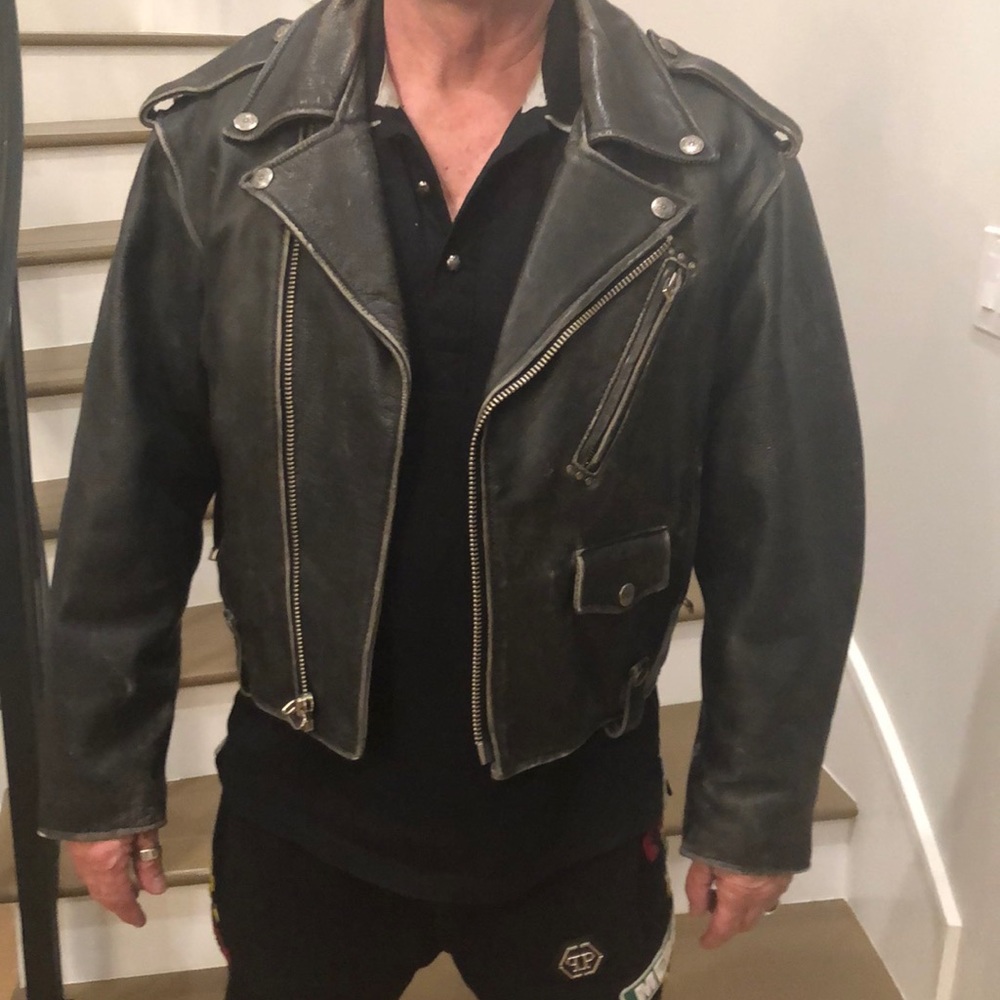 Man leather biker  jacket collecter item